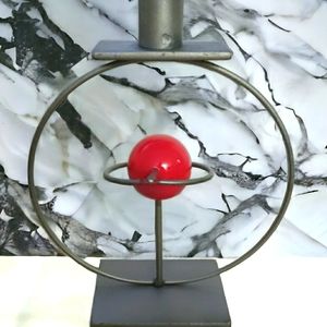 RARE RICK‎ MARTIN CANDLE HOLDER ABSTRACT MODERN ART SCULPTURE 2009 "Signed"
